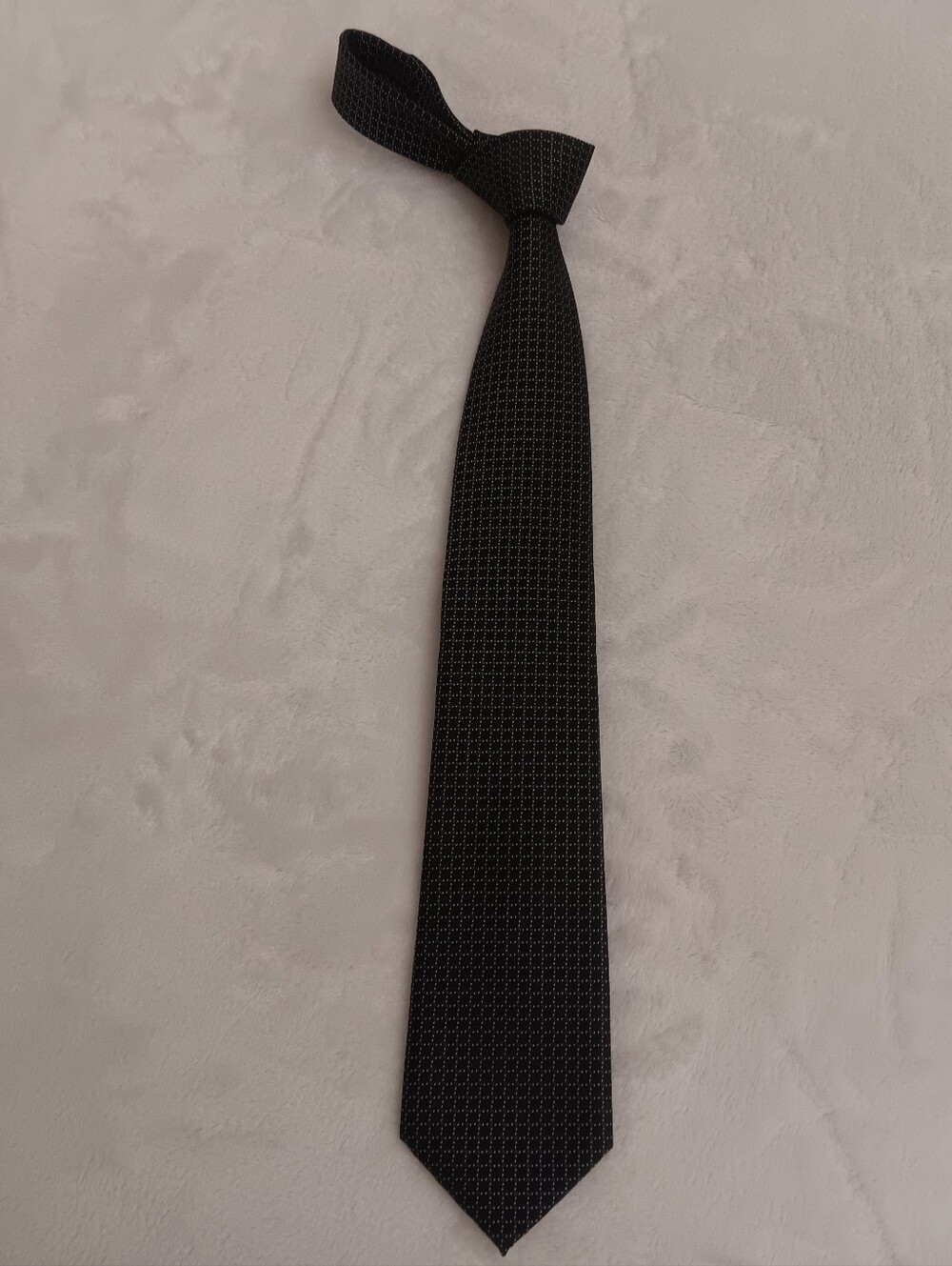Classic Black Micro-Pattern Men's Tie
